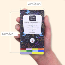 Load image into Gallery viewer, Colorsheets - Metallics - 10 Watercolors