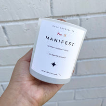 Load image into Gallery viewer, Manifest Crystal Candle · Crystal Infused · 8oz