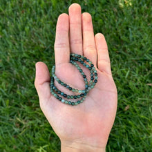 Load image into Gallery viewer, Earths Elements Wholesale - Crystal Bracelet - 4mm Moss Agate, pack of 5