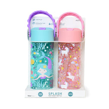 Load image into Gallery viewer, Elemental - Splash Pop Fidget Handle Bottle 18oz - Mermaid/Pink Unicorn