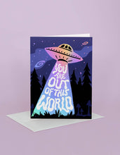 Load image into Gallery viewer, Idlewild Co. - Spaceship Greeting Card, Holographic Foil