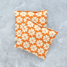 Load image into Gallery viewer, Lavender Sachet Bundle Heart Flowers in Caramel Cotton Terra