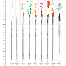 Load image into Gallery viewer, Artify - ARTIFY 9 PCS Travel Watercolor Brushes for Beginners & Pros: 9 PCS Camellias
