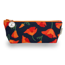 Load image into Gallery viewer, Skinny Zip: Poppy Charcoal: 9.5"W x 3.25"H x 2.5"D