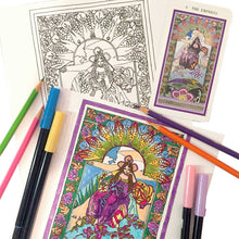 Load image into Gallery viewer, Enchanted Tarot Coloring Book