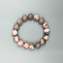 Load image into Gallery viewer, Rhodonite Stone Beaded Bracelet: 4MM