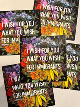Load image into Gallery viewer, Transpainter - Immigrant Rights Sticker: Rainbow Floral Political Stickers