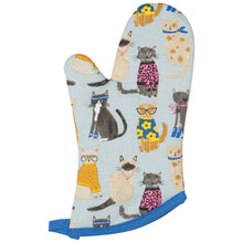 Load image into Gallery viewer, Feline Fine Cats Oven Mitts Set of 2