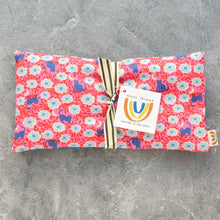 Load image into Gallery viewer, Minor Thread - Floral Moon Cats in Pink Weighted Eye Pillow: Lavender