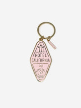 Load image into Gallery viewer, Hotel California Enamel Keychain