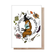 Load image into Gallery viewer, Marika Paz Illustration - Magic Student Fox Greeting Card