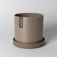 Load image into Gallery viewer, 7" & 4" Signature Planters & Saucer | Earth Tones: White Stone / 7" Only