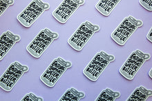 Load image into Gallery viewer, Emotional Support Water Bottle Sticker (Clear)