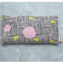 Load image into Gallery viewer, Weighted Eye Pillow in Abstract Lines Spring Cotton