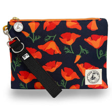 Load image into Gallery viewer, Miss Zip Wristlet: Poppy Charcoal