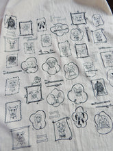Load image into Gallery viewer, *NEW* Dog Kitchen Towel, Handprinted Cotton Kitchen Towel