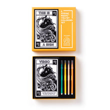Load image into Gallery viewer, Chronicle Books - Brass Monkey This Is A Sign Magic Velvet Zodiac Coloring Set
