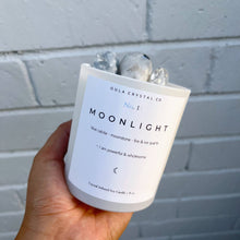 Load image into Gallery viewer, Moonlight Crystal Candle · Crystal Infused · 8oz ·