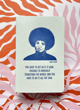 Load image into Gallery viewer, Blackbird Letterpress - Angela Davis letterpress notebook