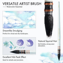 Load image into Gallery viewer, Artify - ARTIFY 9 PCS Travel Watercolor Brushes for Beginners & Pros: 9 PCS Camellias