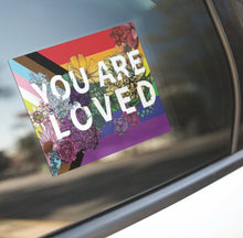 Load image into Gallery viewer, Transpainter - You Are Loved Sticker | LGBTQ Pride Gifts | Pride Flag Decal: Default