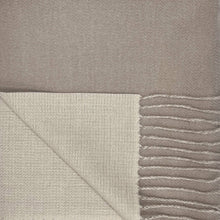 Load image into Gallery viewer, Reversible two tone coloured plain cashmere blend scarf: Black