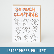 Load image into Gallery viewer, Egg Press Manufacturing - Clapping Congrats Letterpress Greeting Card by Egg Press: Paper tab