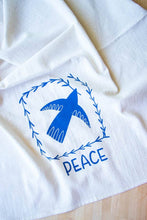 Load image into Gallery viewer, *NEW* Peace Towel, Handprinted Cotton Kitchen Towel