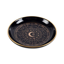 Load image into Gallery viewer, Black Astrology Wheel Trinket Dish