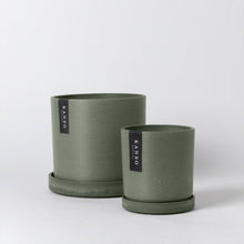 Load image into Gallery viewer, 7" & 4" Signature Planters & Saucer | Earth Tones: White Stone / 7" Only