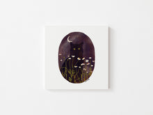 Load image into Gallery viewer, Mother of the Moon - Garden Cat Giclee Art Print: 12x12