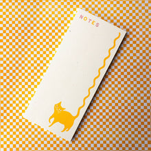 Load image into Gallery viewer, Squiggle Tail Cat - Risograph Notepad