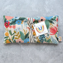 Load image into Gallery viewer, Minor Thread - Garden Party Blue Canvas Weighted Eye Pillow: Lavender