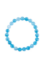 Load image into Gallery viewer, Blue Aquamarine Stone Beaded Stretch Bracelet B3434: 6MM
