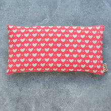 Load image into Gallery viewer, Pink and White Hearts Weighted Eye Pillow