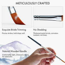 Load image into Gallery viewer, Artify - ARTIFY 9 PCS Travel Watercolor Brushes for Beginners & Pros: 9 PCS Camellias