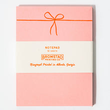 Load image into Gallery viewer, Bromstad Printing Co. - Bow - Risograph Small Notepad