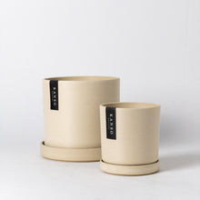 Load image into Gallery viewer, 7" & 4" Signature Planters & Saucer | Earth Tones: Tatami Sand / 7" Only