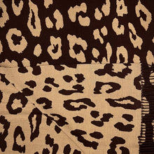 Load image into Gallery viewer, Leopard print on cashmere blend scarf finished with tassels
