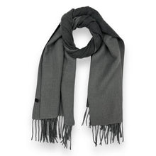 Load image into Gallery viewer, Reversible two tone coloured plain cashmere blend scarf