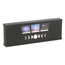Load image into Gallery viewer, Black Moon Phase Tarot Card Stand Tealight Holder