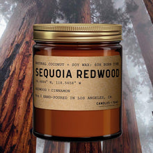 Load image into Gallery viewer, Sequoia Redwood California Candle: Natural Coconut Soy Wax