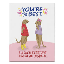 Load image into Gallery viewer, You're the Best Thank You Card