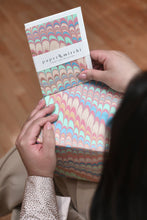 Load image into Gallery viewer, Hand Marbled Greeting Card - Scallops Mint Rose