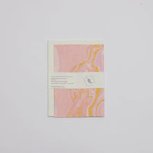 Load image into Gallery viewer, Hand Marbled Greeting Card - Free Spirit Marshmallow