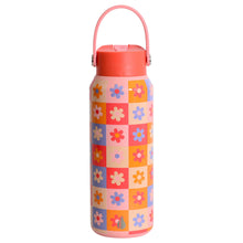 Load image into Gallery viewer, Elemental - Core Insulated Leakproof Bottle w/Handle 40oz - Checkered Flowers