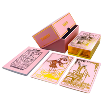 Load image into Gallery viewer, Vieux Monde - Rose Gold Tarot & Guide | Classic Tarot Design and Gold Foil