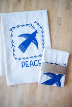Load image into Gallery viewer, *NEW* Peace Towel, Handprinted Cotton Kitchen Towel