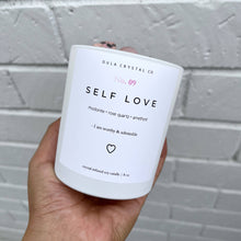 Load image into Gallery viewer, Self Love Crystal Candle · Crystal Infused · Soy