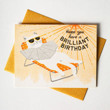 Load image into Gallery viewer, Brilliant Birthday - Risograph Card